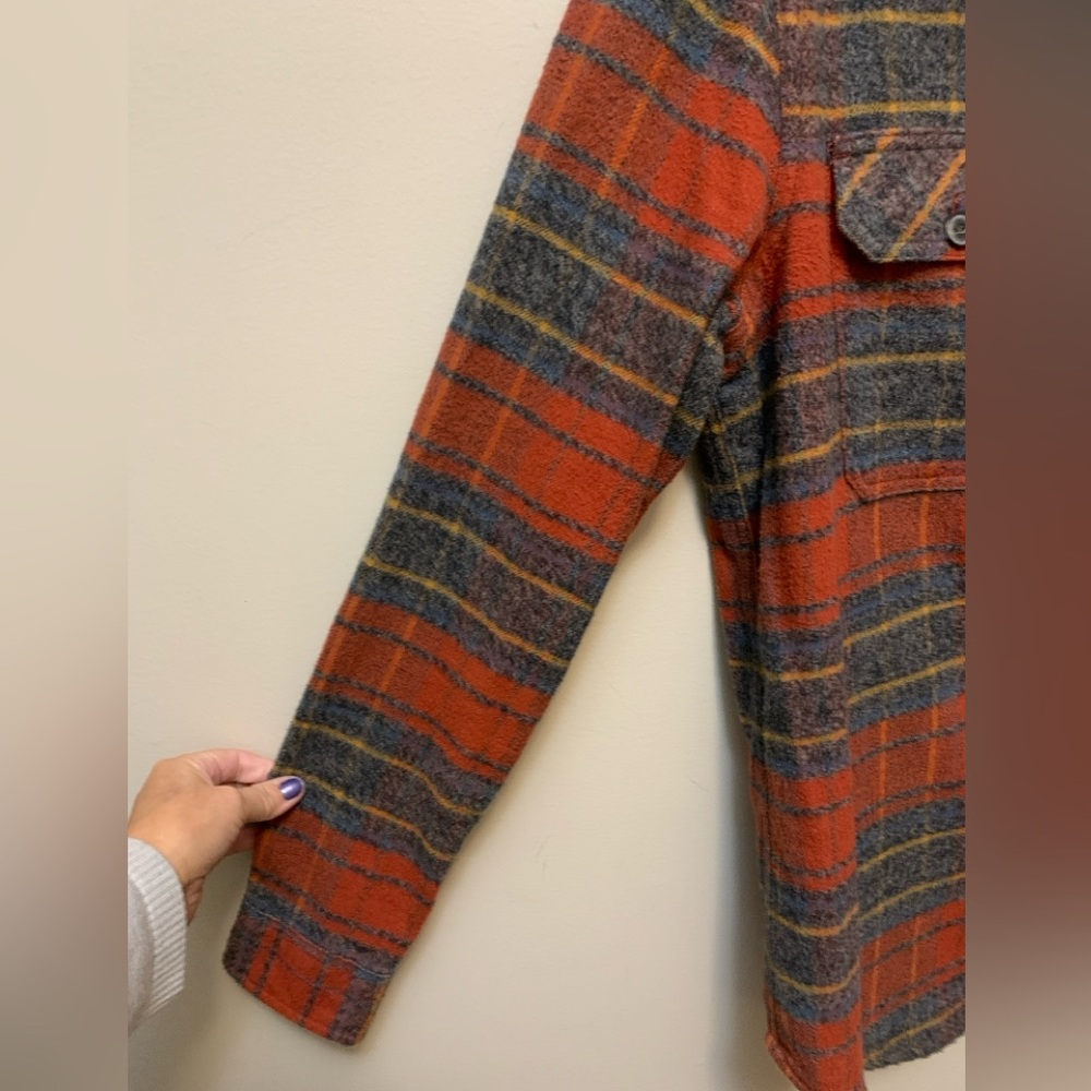 WIND RIVER Cotton Plaid Button-Up Shacket/Shirt - Picture 5 of 9